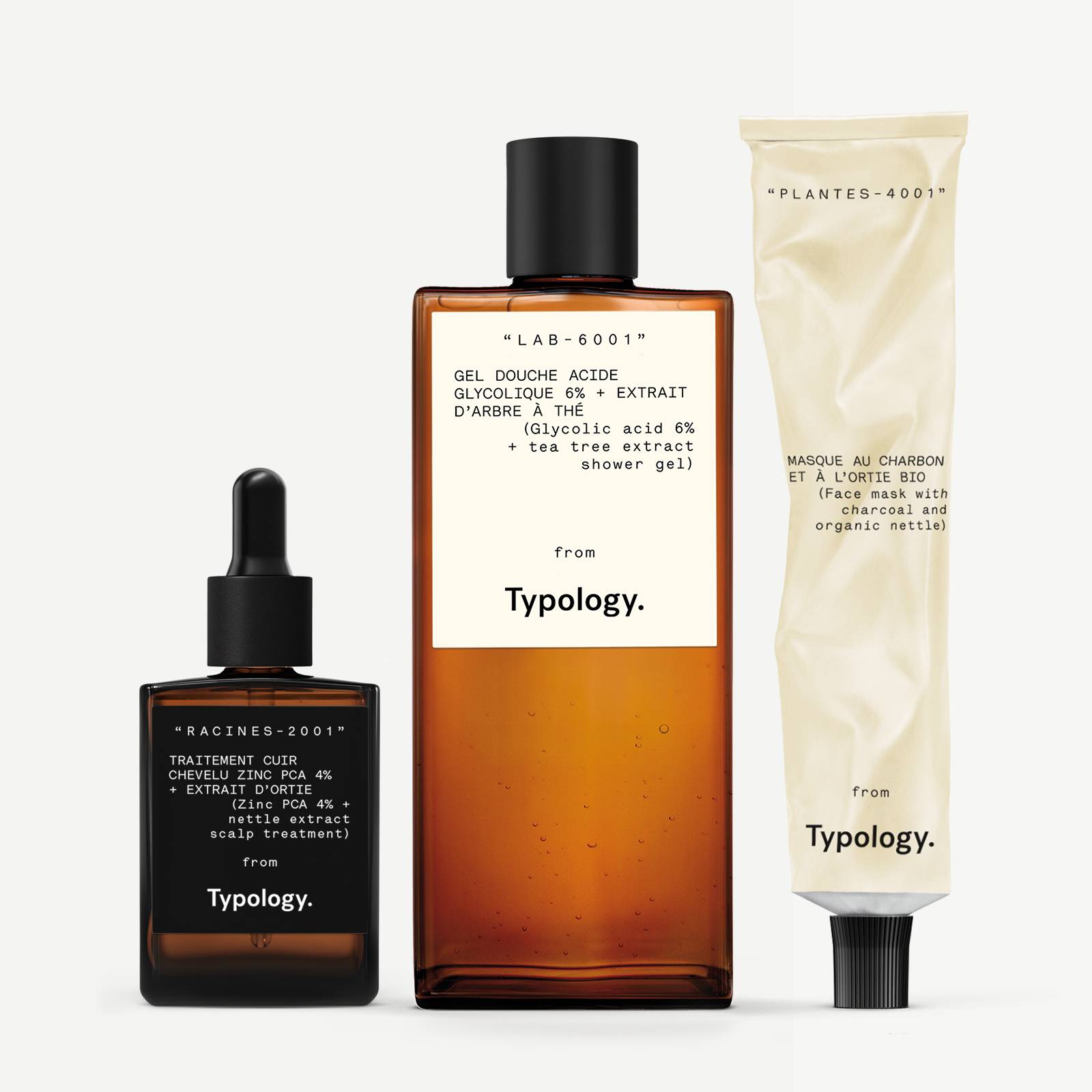 Purifying Trio for Face, Body, and Scalp — Typology