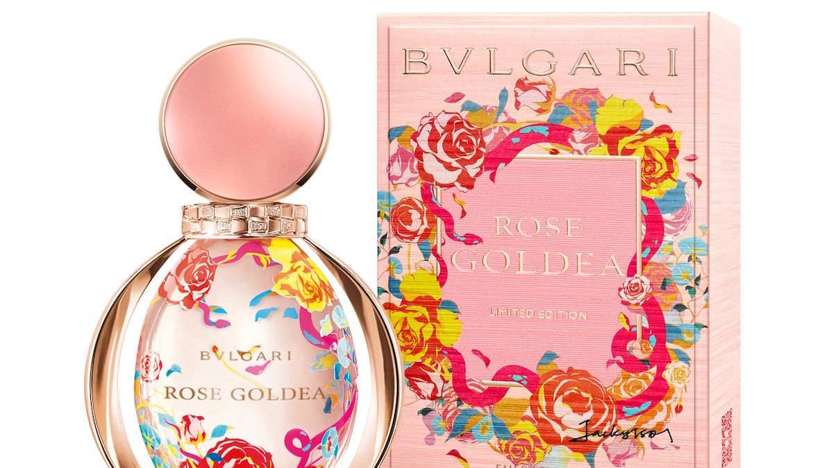 ブルガリの香水「ローズ ゴルデア」がポップな限定ボトルでお目見え