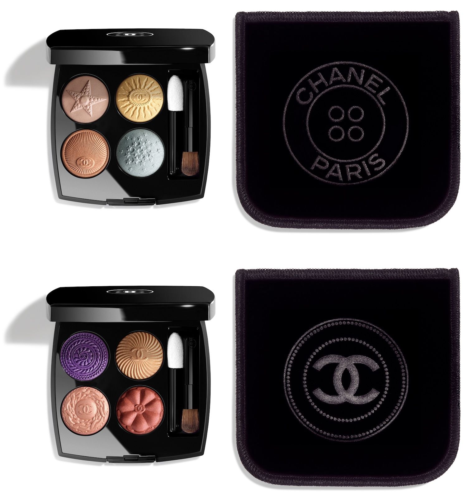 シャネルのシンボルを詰め込んだ見目麗しい4色入りアイシャドウ