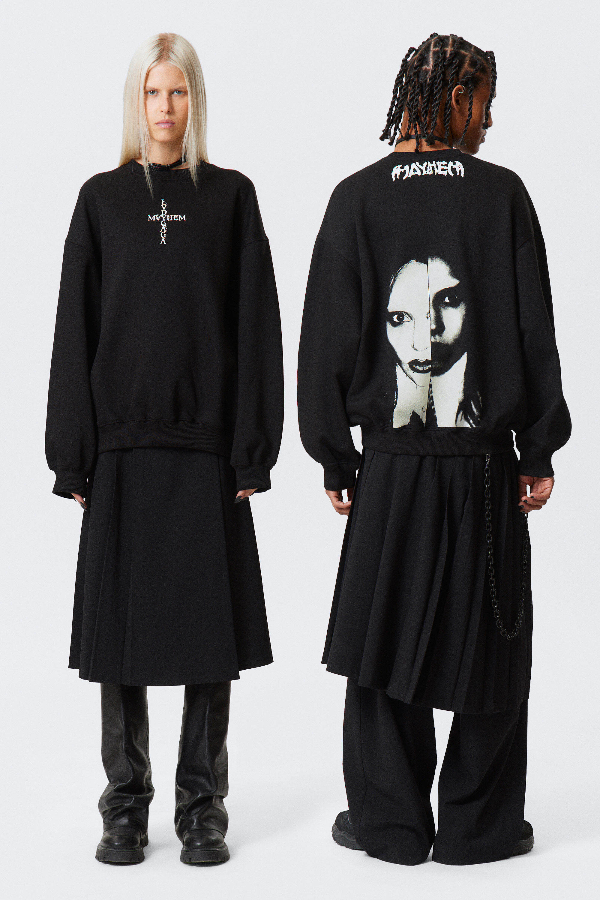 lady gaga sweatshirt - Black | Weekday WW