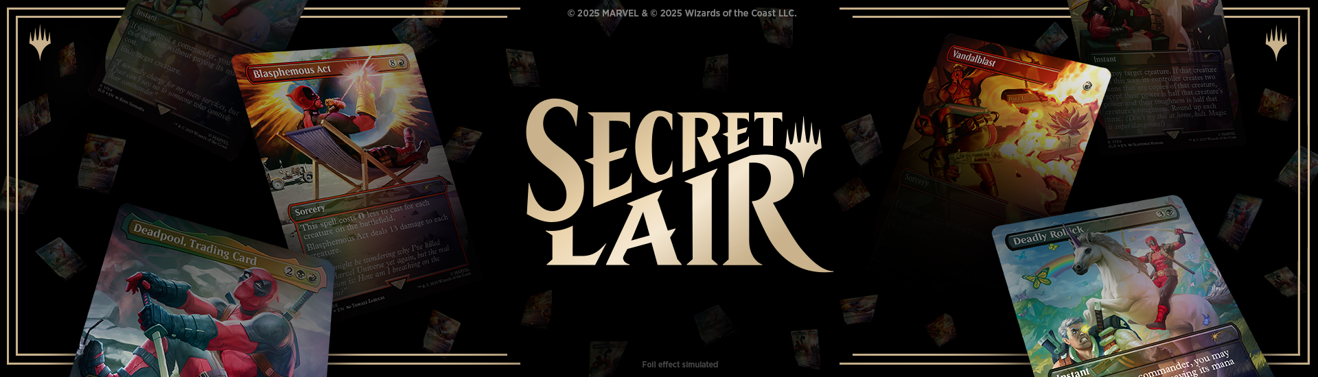 Announcing Secret Lair x Marvel's Deadpool: April 'Pools Day