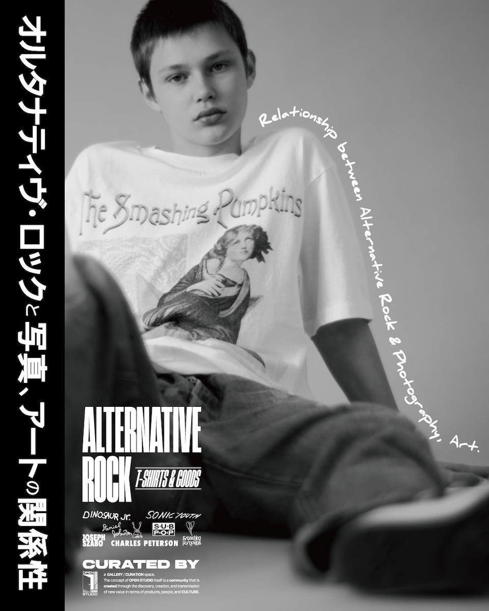 スマパンやソニック・ユースなどのTシャツを販売するポップアップが