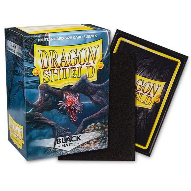 Dragon Shield 100 Count Sleeves - Matte Black | GameStop