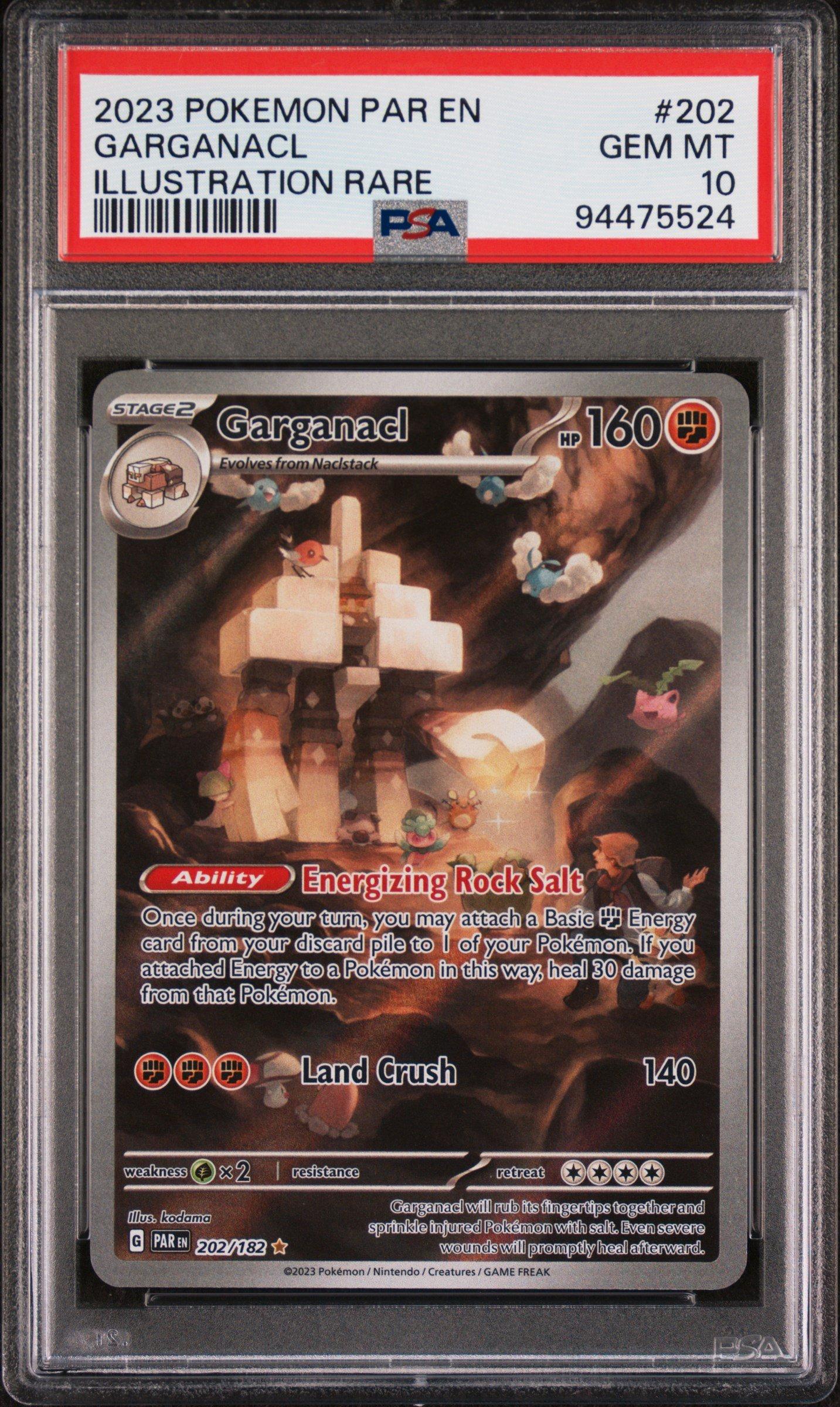 2023 Pokemon Par En-paradox Rift 202 Garganacl Illustration Rare