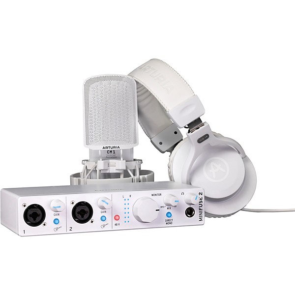 Arturia MiniFuse 2 Recording Studio Pack White | Guitar Center