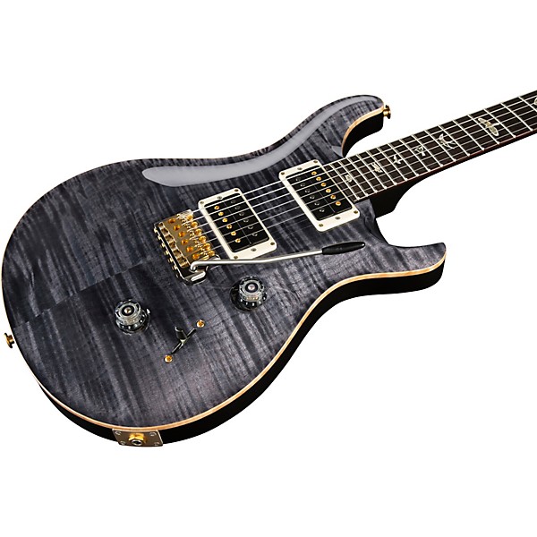 Platinum PRS Custom 24 10-Top Electric Guitar - Gray Black