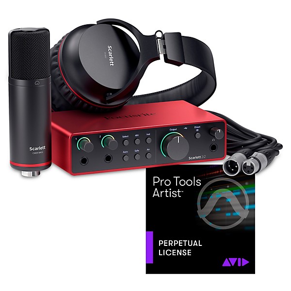 Focusrite Scarlett Studio Pack Gen 4 With AVID Pro Tools Artist