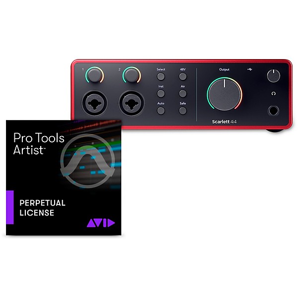 Focusrite Scarlett USB-C Audio Interface (Gen 4) with AVID Pro