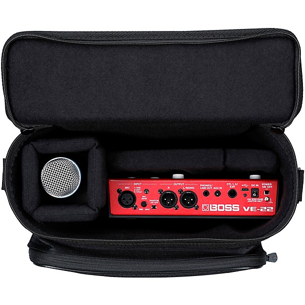 BOSS VE-22 Vocal Performer Bundle With E835 Microphone, XLR Cable