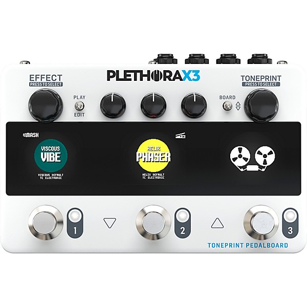 TC Electronic Plethora X3 TonePrint Multi-FX Effects Pedal White