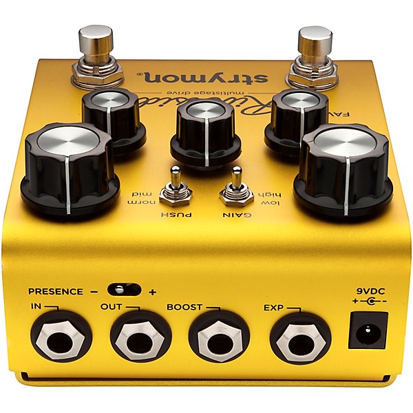 Strymon Riverside Multistage Overdrive Effects Pedal Yellow