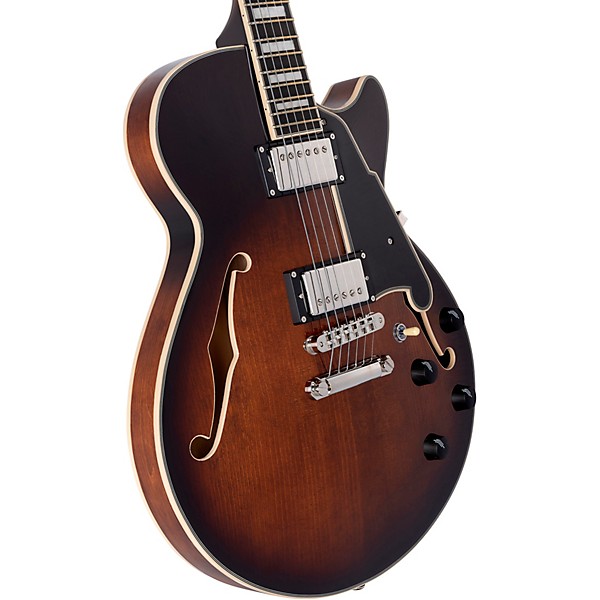 D'Angelico Premier SS Semi-Hollow Electric Guitar With Stopbar