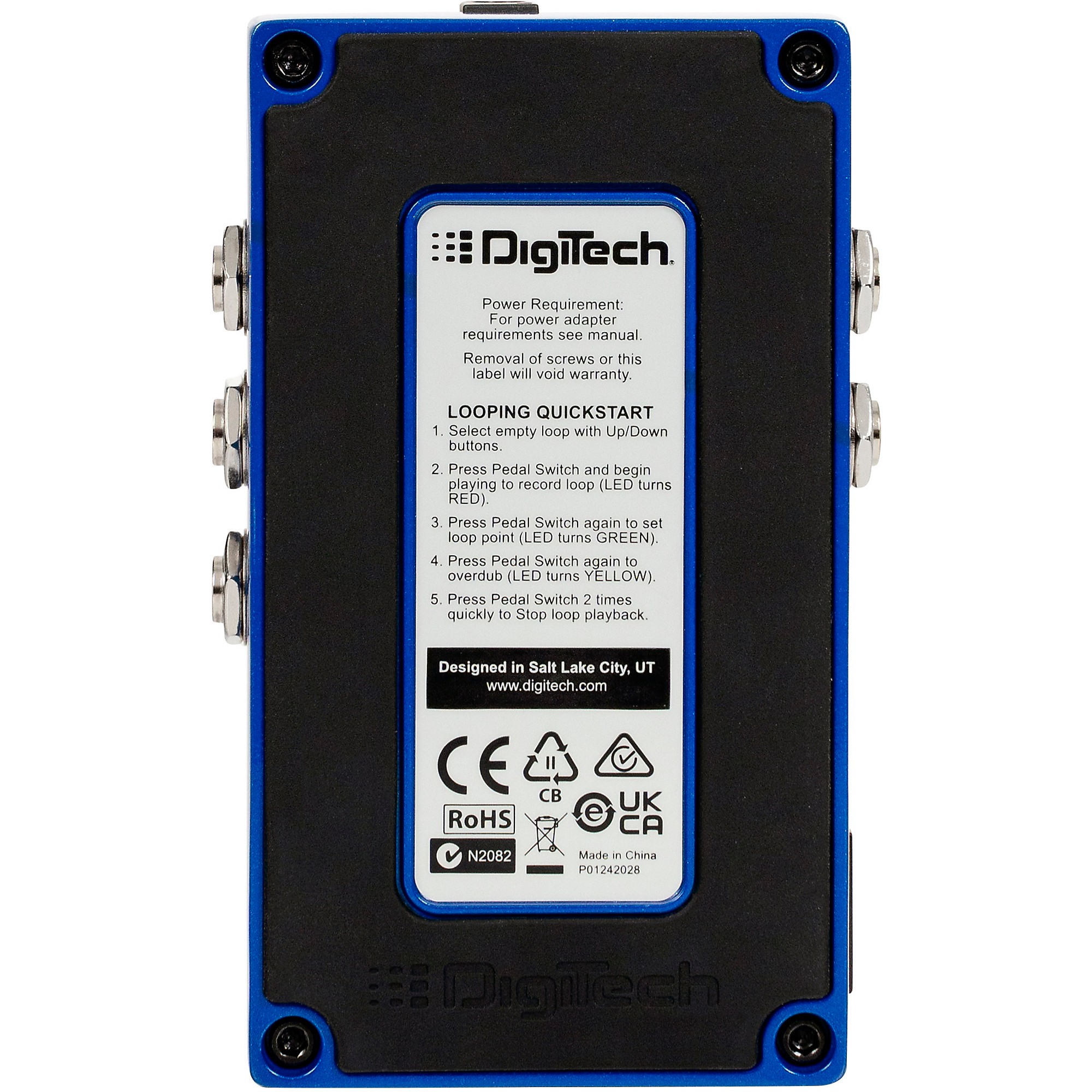 DigiTech JamMan Solo HD Stereo Looper Effects Pedal Blue | Guitar