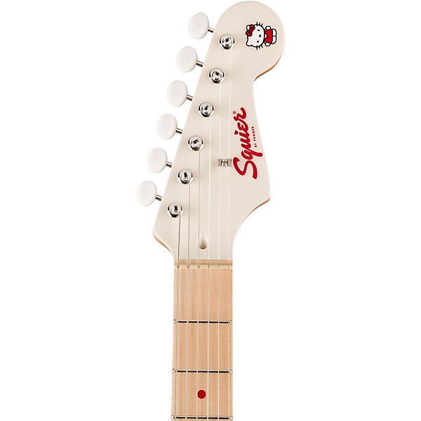 Hello Kitty Squier Stratocaster Electric Guitar - White