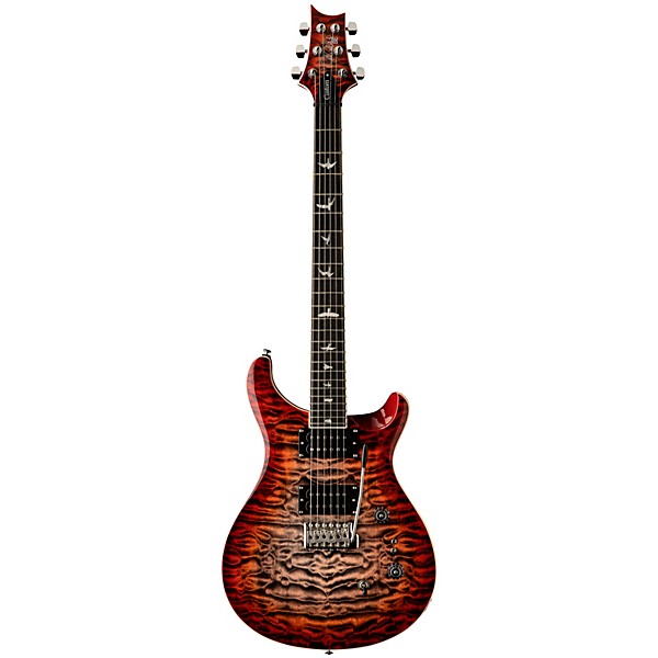 PRS SE Custom 24-08 Quilt Package Electric Guitar Charcoal Cherry