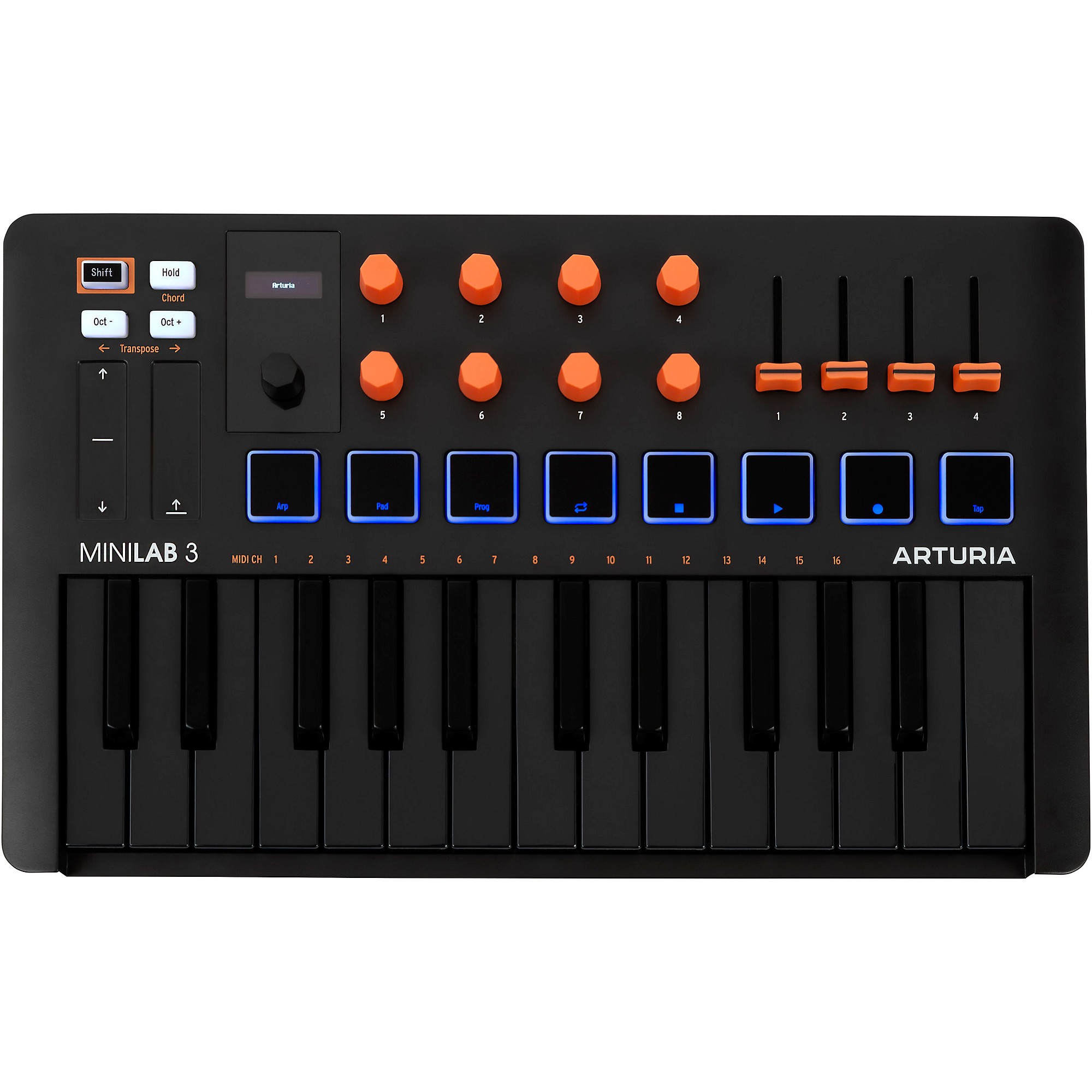 Arturia MiniLab 3 MIDI Controller - Orange | Guitar Center