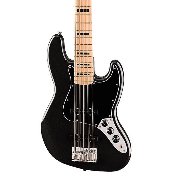 Squier Affinity Series Active Jazz Bass V Black Metallic | Guitar