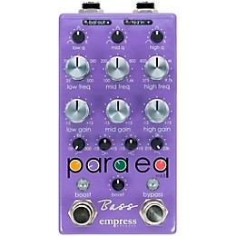 Empress Effects Bass ParaEq EQ and Boost Effects Pedal Purple