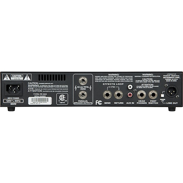 Open Box Fender Rumble 350 350W Bass Amp Head Black | Guitar Center