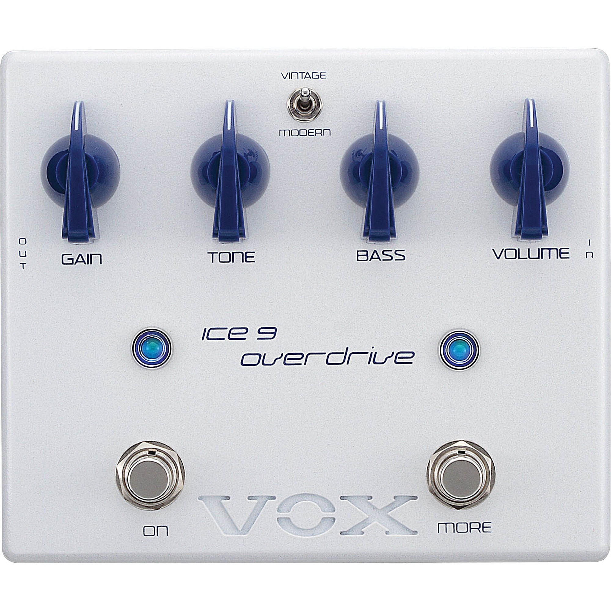 VOX Joe Satriani Ice 9 Overdrive Guitar Effects Pedal White
