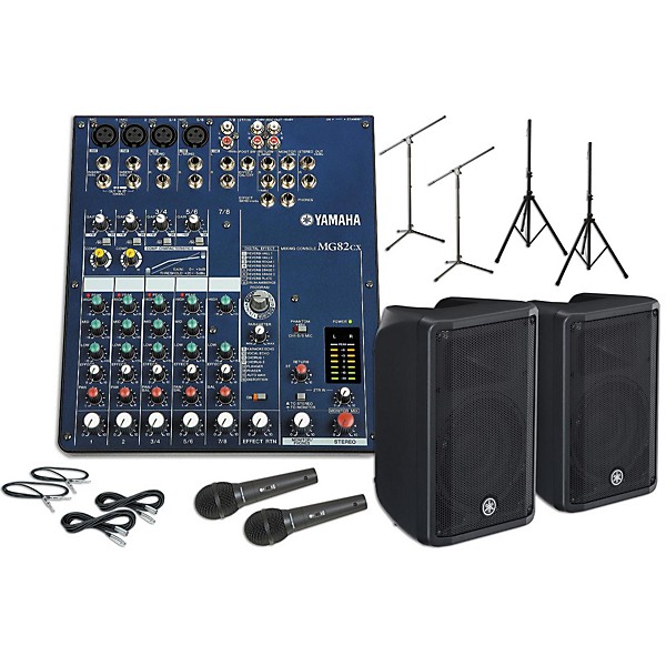 Yamaha MG82CX DBR10 PA Package | Guitar Center