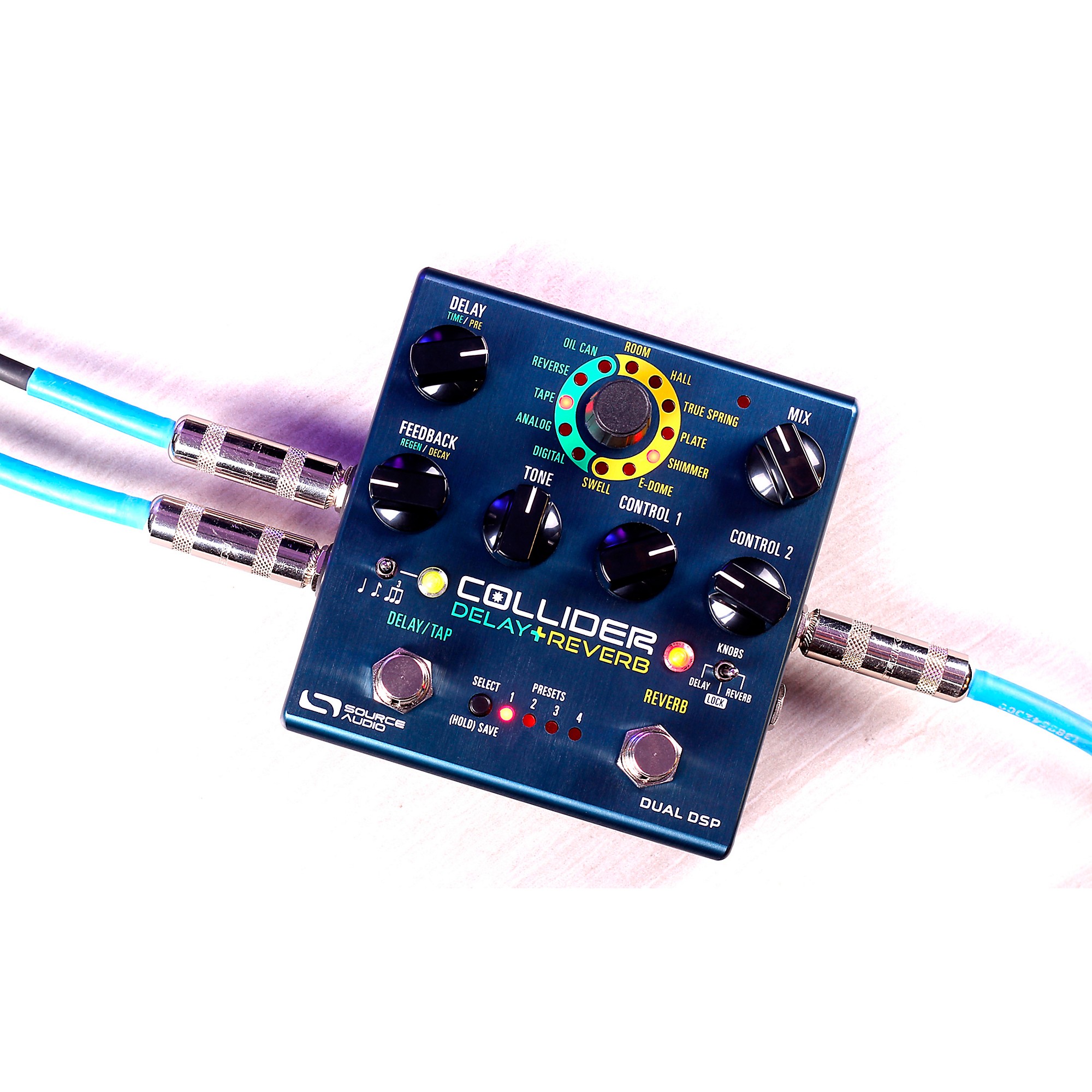 Source Audio Sa263 Collider Stereo Delay Reverb Effects Pedal