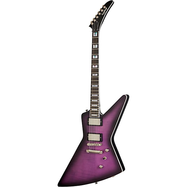 Open Box Epiphone Extura Prophecy Electric Guitar Purple Tiger