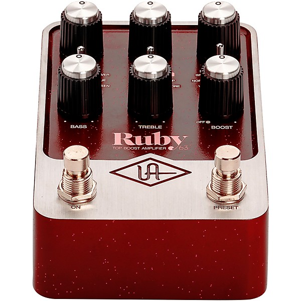 Universal Audio UAFX Ruby '63 Top Boost Amplifier Effects Pedal