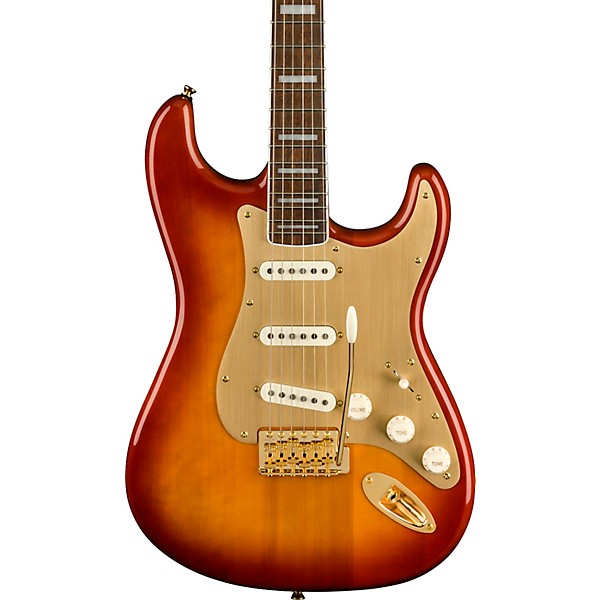 Squier 40th Anniversary Stratocaster Gold Edition Electric Guitar
