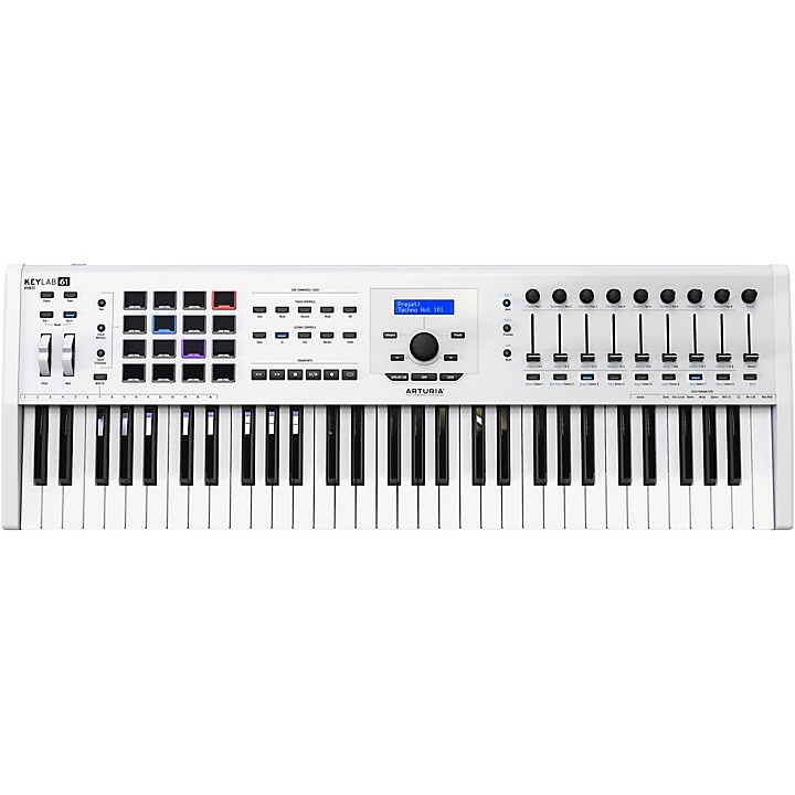 Arturia KeyLab 61 MKII Keyboard Controller White | Guitar Center