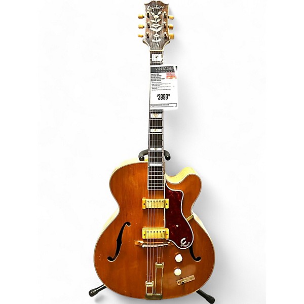Vintage 1950 Epiphone Zephyr Deluxe Reagent Natural Hollow Body