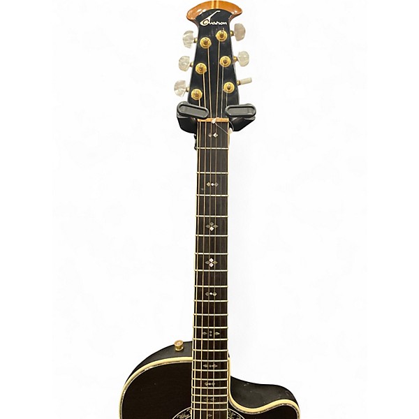 Used Ovation 1869 Custom Legend Black Acoustic Electric Guitar