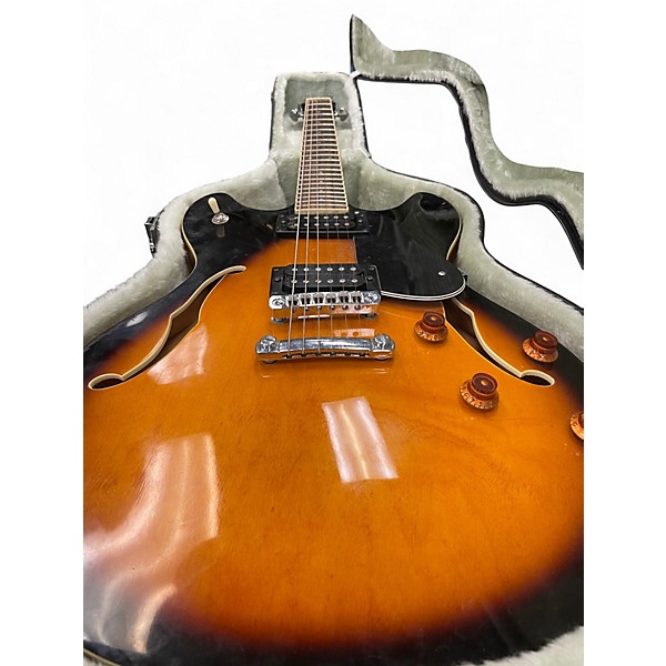 Used Washburn HB30 sunburst Hollow Body Electric Guitar sunburst