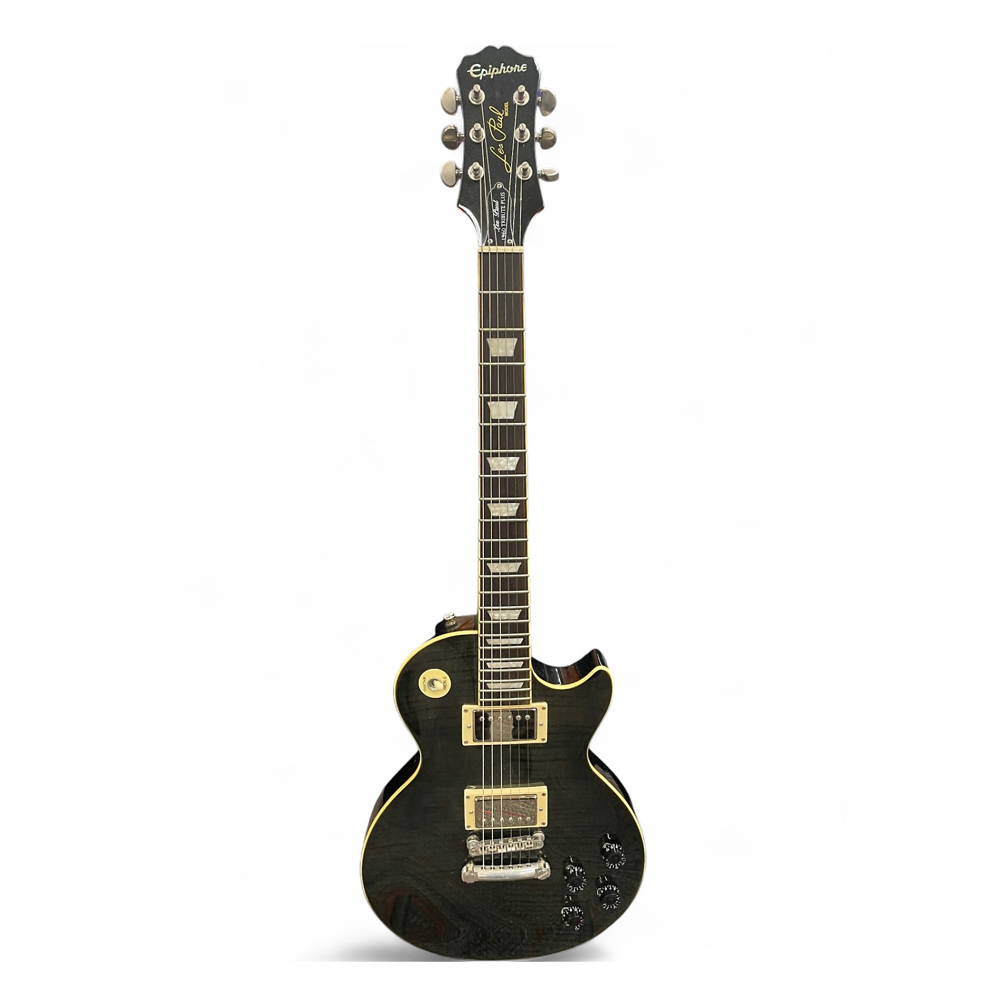 Used Epiphone Les Paul 1960 Tribute Plus Trans Gray Solid Body