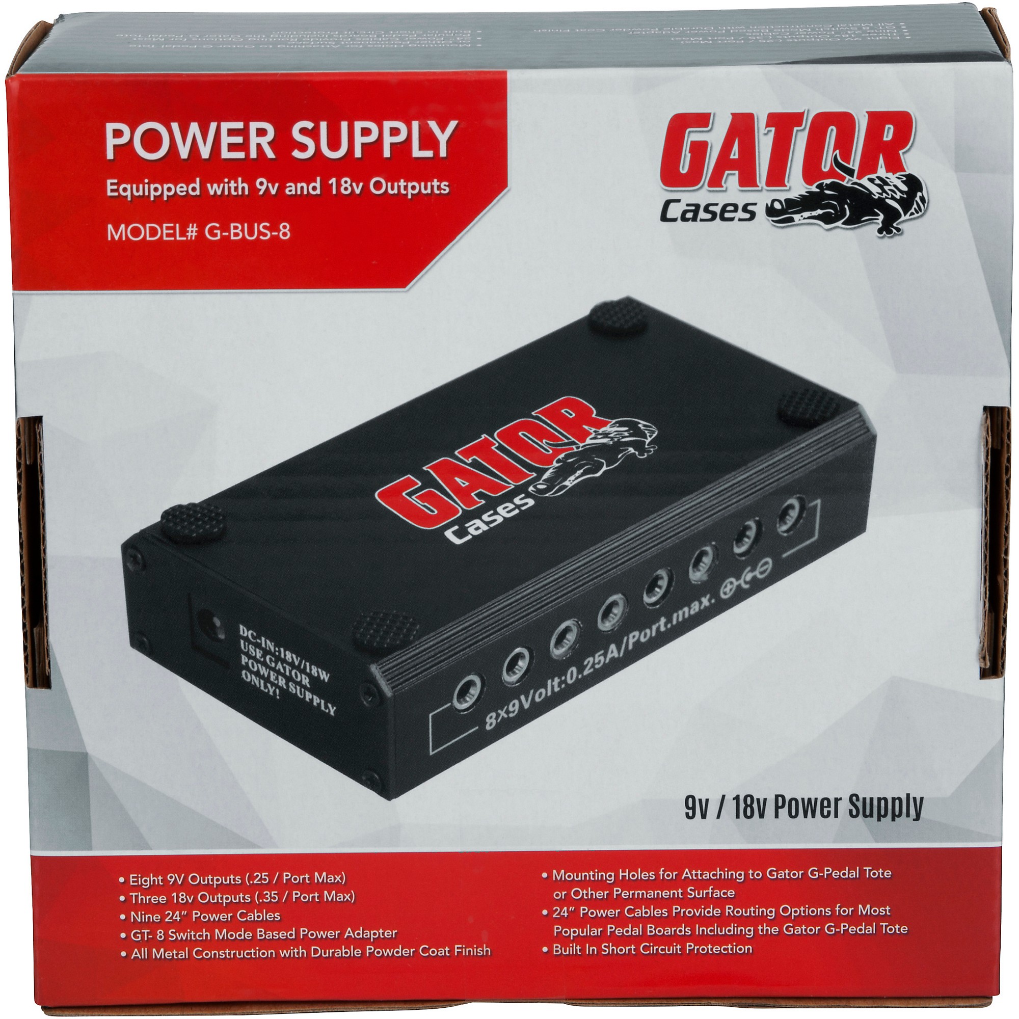 Gator G-Bus-8-US Pedalboard Power Supply | Guitar Center
