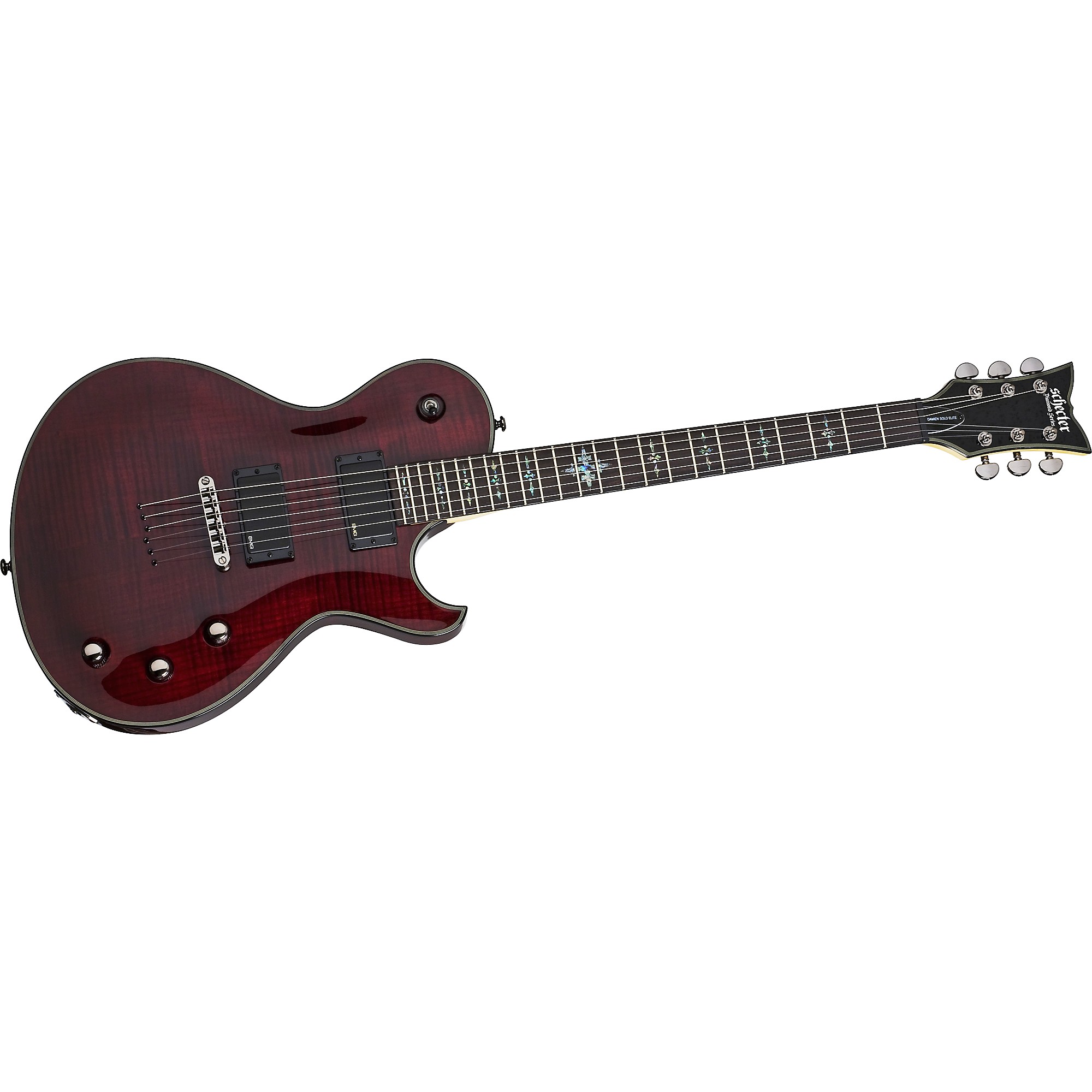 Schecter Guitar Research Damien Solo Elite Electric Guitar Crimson