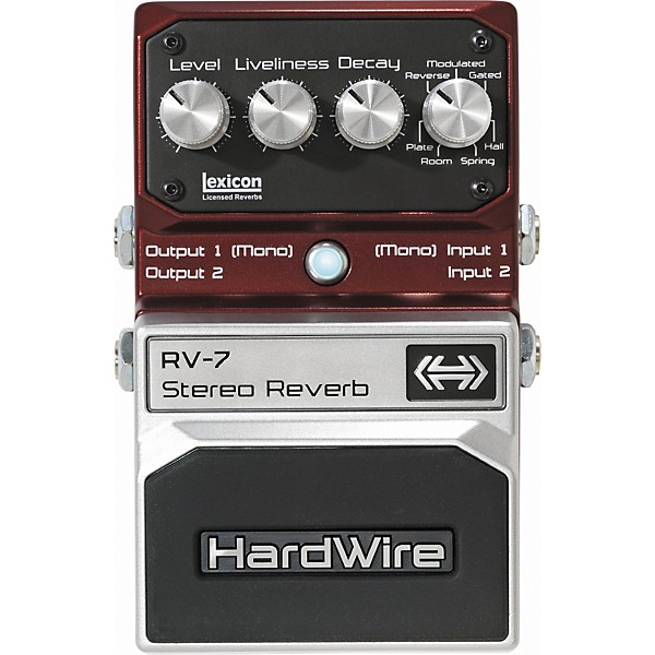 Restock DigiTech Hardwire Series RV-7 Reverb Guitar Effects Pedal