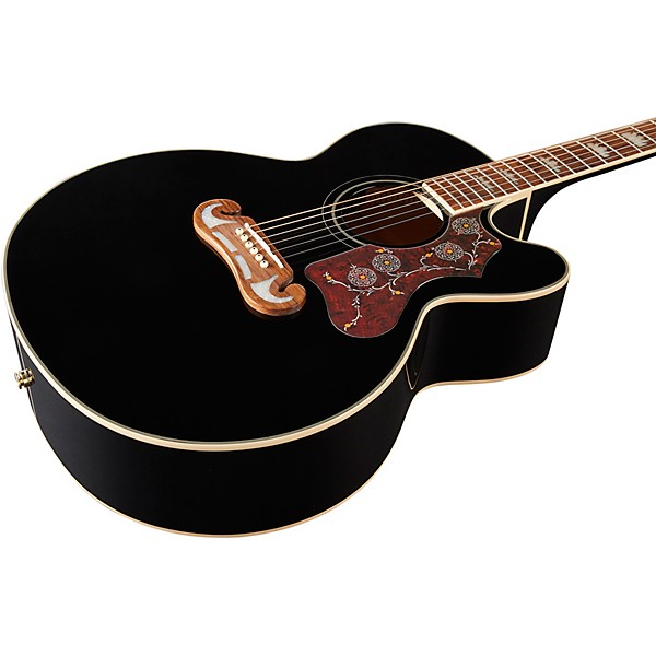 Epiphone J-200 EC Studio Acoustic-Electric Guitar Black | Guitar