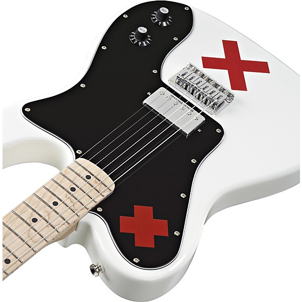 Squier Deryck Whibley Telecaster Electric Guitar Olympic White