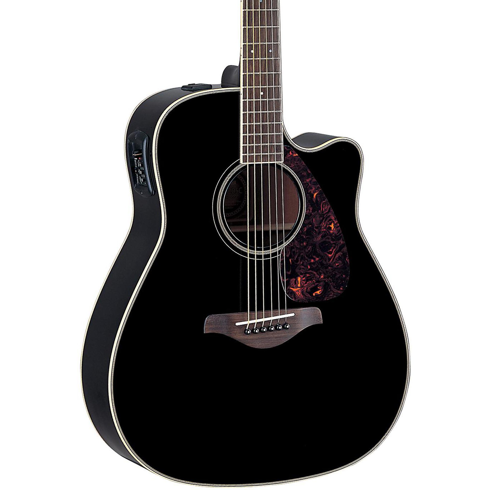 Yamaha FG Series FGX720SC Acoustic-Electric Guitar Black | Guitar