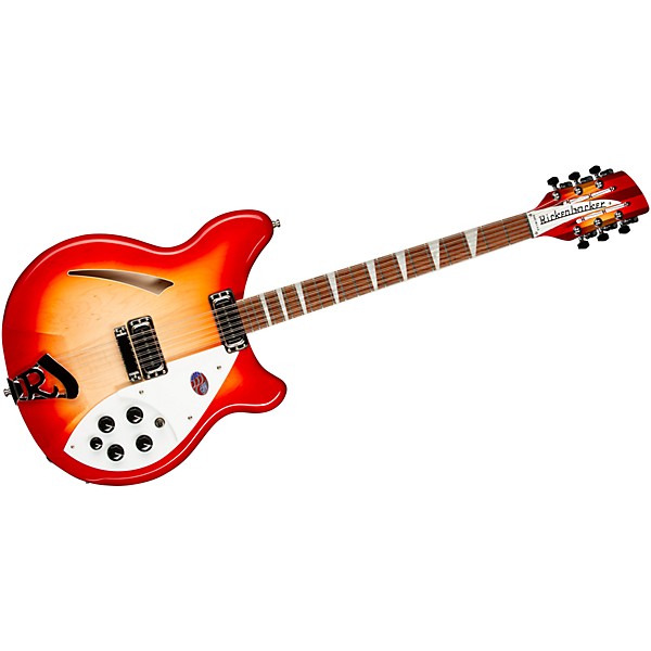 Platinum Rickenbacker 360 12-String Electric Guitar Fireglo