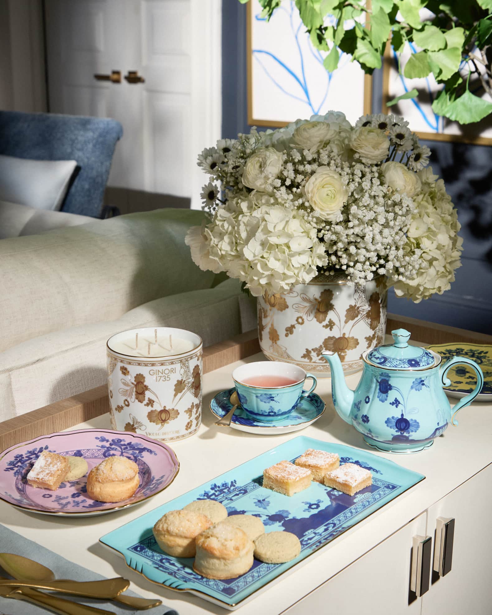 GINORI 1735 Oriente Italiano Salad Plate Azalea | Horchow