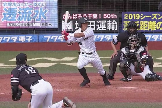 千葉ロッテ岡田岡田幸文、無安打記録更新後に“猛打賞”で有終の美