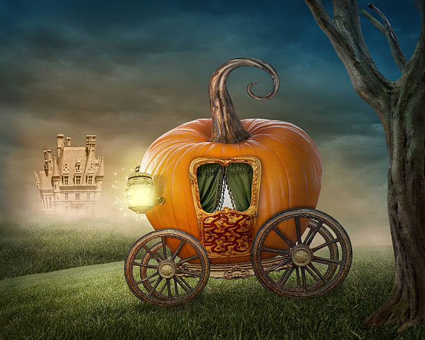Pumpkin Carriage Stock Photo - Download Image Now - Cinderella