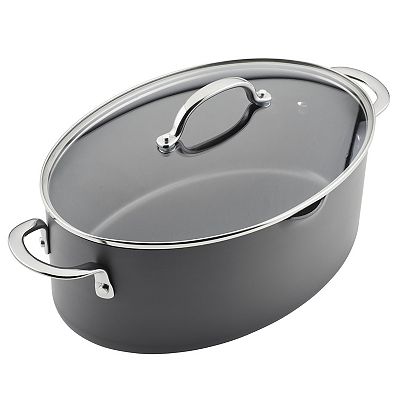 Rachael Ray 8-qt. Hard Anodized Nonstick Cookware Oval Stockpot