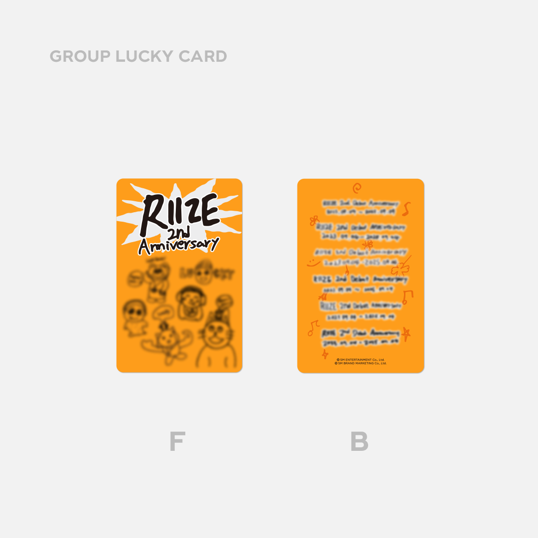 jp.ktown4u.com : RIIZE - [2ND ANNIVERSARY MD] LUCKY CARD SET