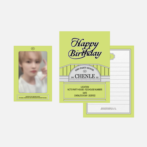 ktown4u.com : CHENLE (NCT) - [SM ARTIST BIRTHDAY] PARTY CARD