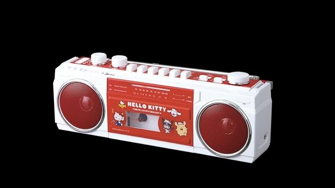 令和仕様のキティちゃんラジカセ。BluetoothはあるけどCDはなし