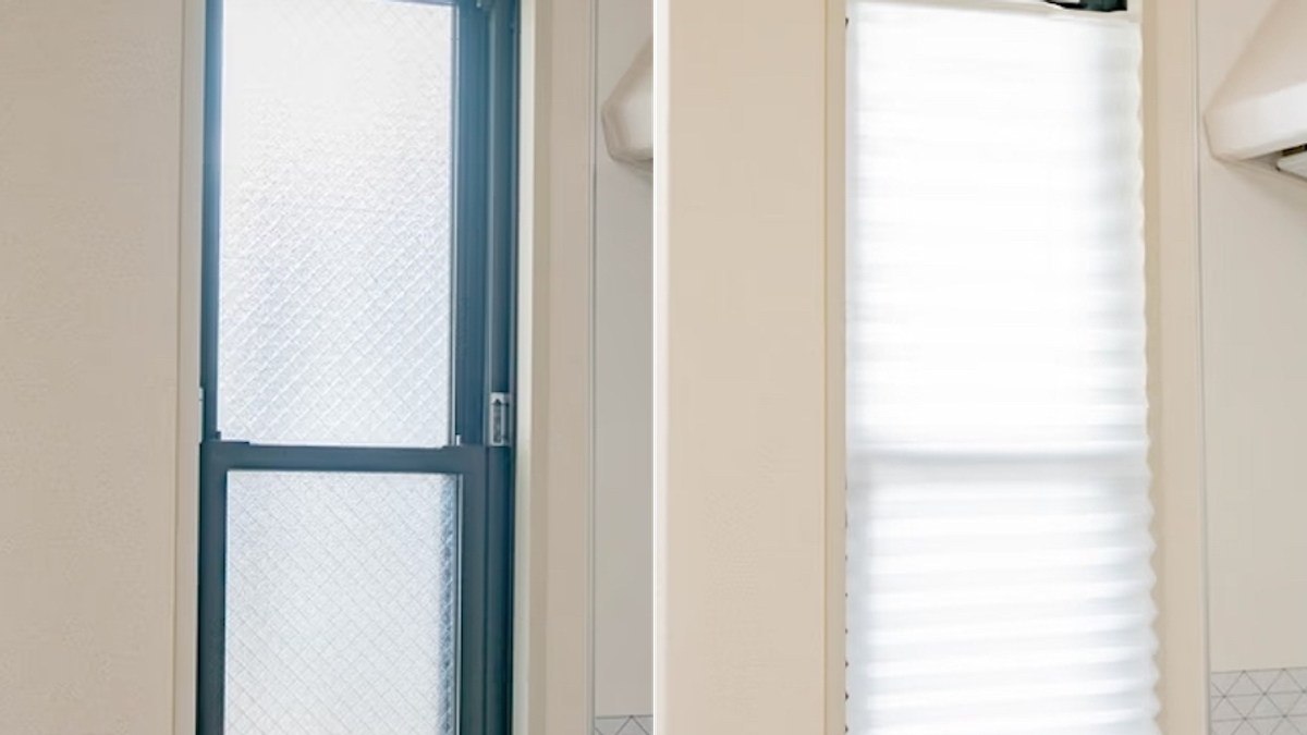 IKEAの599円で買える「小窓に合うブラインド」は、ネジ・クギ不要で10