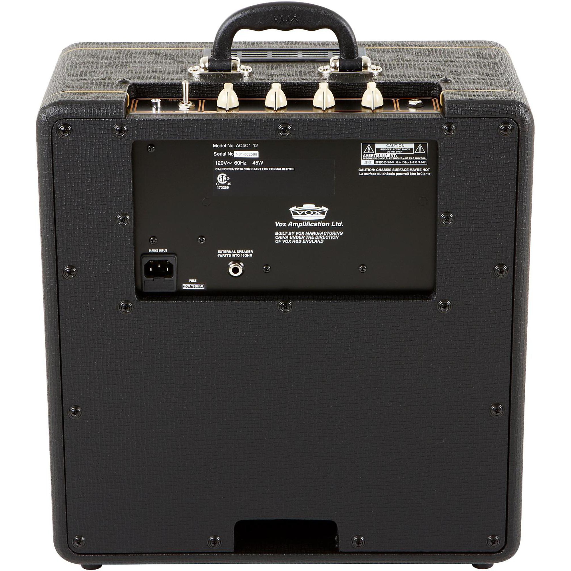 VOX AC4C1-12 Classic 4W 1x12 Tube Guitar Combo Amp | Music & Arts